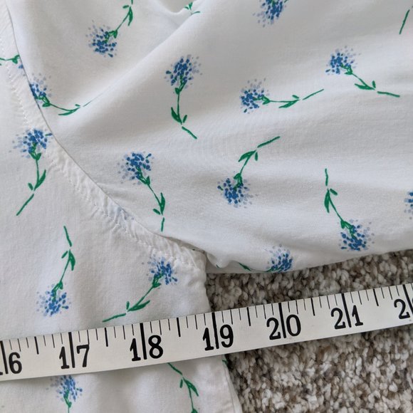 🛍️ BUNDLE ONLY | Jane and Delancey blue floral blouse small - Picture 8 of 11